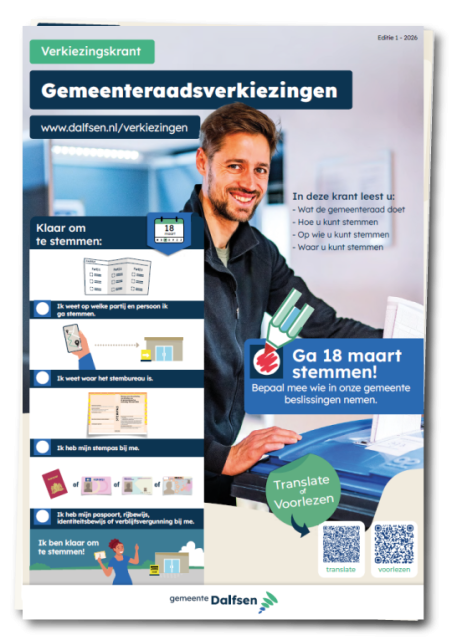 Verkiezingskrant gemeenteraadsverkiezingen 2026